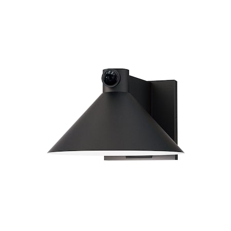 Maxim Lighting Conoid Medium LED Outdoor Wall Sconce W/ Dusk-Dawn, Black 86141BK/MSP